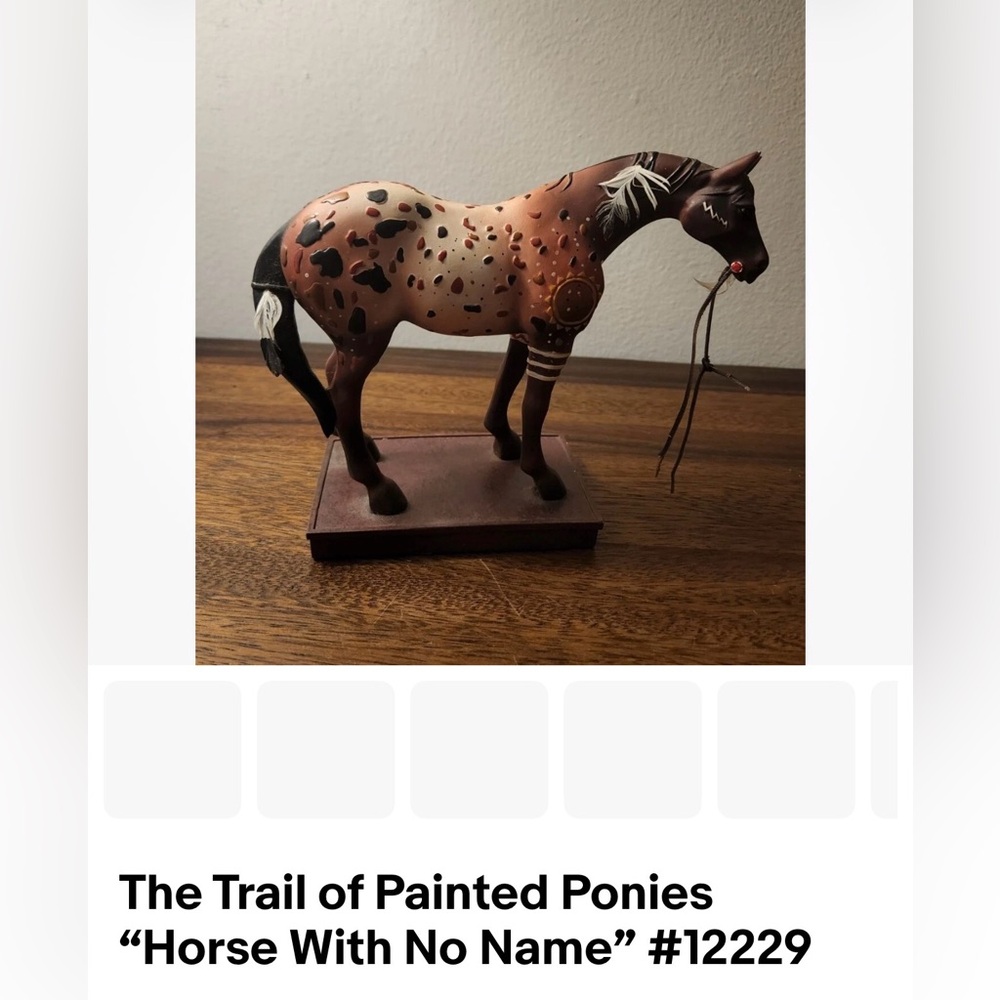 The Trail of Painted Ponies Brown and Black Figurine